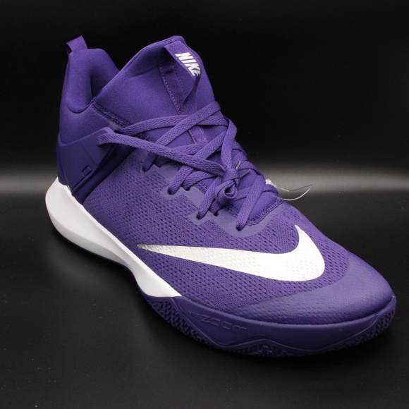 purple nike zoom basketball shoes